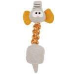 Voir l’image dans la galerie, BüD'z - Jouet Éléphant Gris Poussière en Peluche avec Corde pour Chiens, 47.5 cm