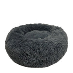 Voir l’image dans la galerie, CLOE CLUZO Lit De Luxe Rond en Peluche 33" Gris Foncé
