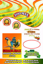 Voir l’image dans la galerie, ZOO-MAX Snack-Max Gâteries Oiseaux Amandes Sans Écale 275g