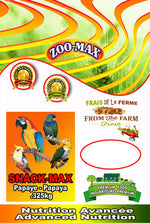 Voir l’image dans la galerie, ZOO-MAX Snack-Max Gâteries Oiseaux Papaye en Dés 325g
