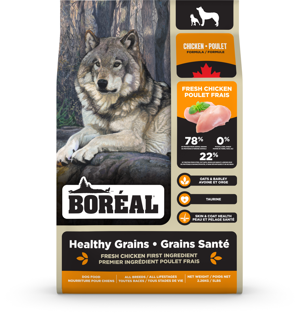 BOREAL GRAINS SANTÉ Chien Poulet 2.26kg