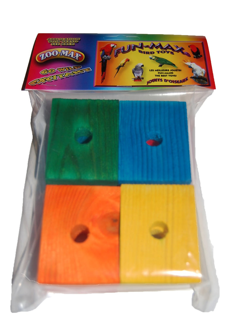 ZOO-MAX Jouet Oiseaux Blocs 0.5x2x2.5"