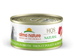 Voir l’image dans la galerie, ALMO HQS NATURAL Chat Thon & Poulet au Bouillon 70g