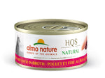 Voir l’image dans la galerie, ALMO HQS NATURAL Chat Poulet & Foie au Bouillon 70g