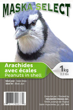 Voir l’image dans la galerie, MASKA SELECT Nourriture Arachides en Écales 1kg pour Oiseaux Sauvages