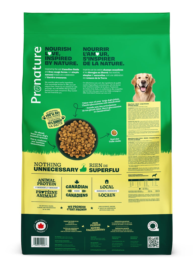 PRONATURE Chien GR Poulet 20kg