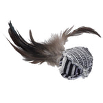 Voir l’image dans la galerie, TURBO Jouet Chat Balle avec Plumes 5"