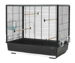 Voir l’image dans la galerie, *SAVIC Cage Primo 60 Knock Down Noir pour Oiseaux