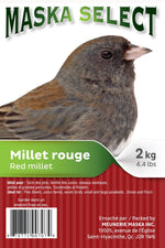 Voir l’image dans la galerie, MASKA SELECT Nourriture Millet Rouge 2kg pour Oiseaux Sauvages