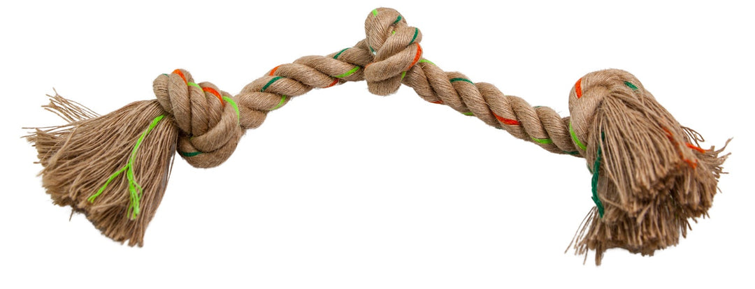 DEFINE PLANET Jouet Chien Corde de Chanvre & Triple Noeuds M