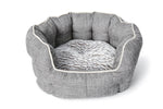 Voir l’image dans la galerie, BUD'Z Lit Rond à Rebords Élevés De Luxe Gris M