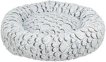 Voir l’image dans la galerie, TRIXIE Lit Rond Mila Gris/Blanc 50cm