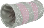 Voir l’image dans la galerie, TRIXIE Tunnel Fibre Polaire Gris & Rose