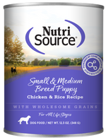 Voir l’image dans la galerie, NutriSource - Chiot et Petite Race Pâté de Poulet et Riz - Nourriture Humide pour Chiens