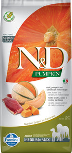Voir l’image dans la galerie, N&D CITROUILLE Chien MR & GR Canard & Cantaloup SG 12kg