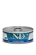 Voir l’image dans la galerie, N&D OCÉAN Chat Morue, Crevette & Citrouille SG 70g