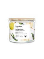 Voir l’image dans la galerie, PURODORA Bougie Poire et Genévrier 185g