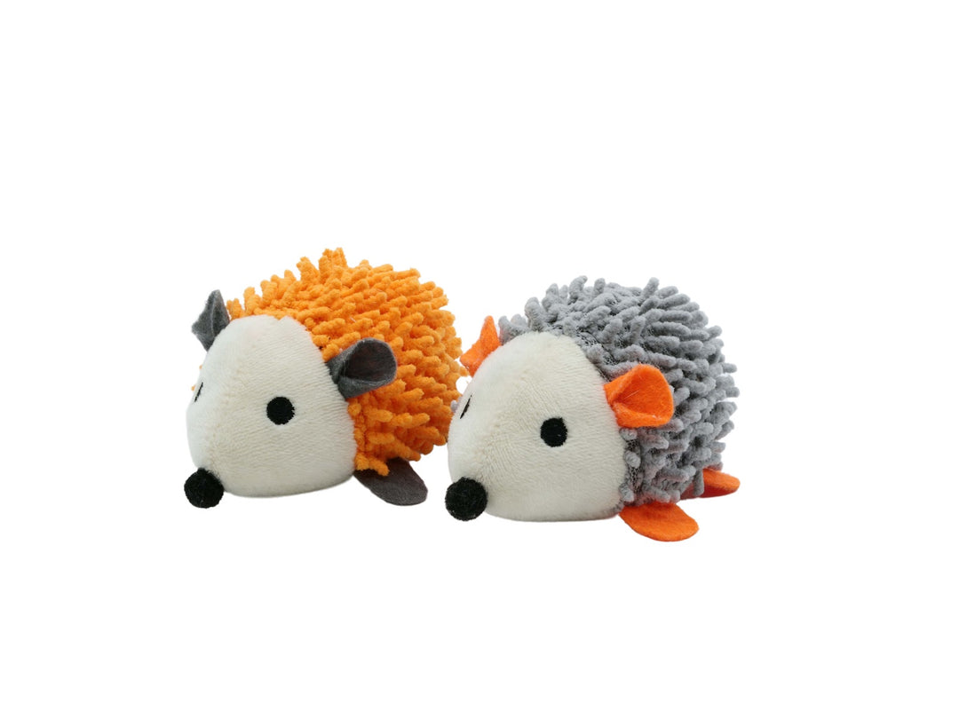 BUD'Z Jouet Chat Duo Hérissons & Catnip Orange & Gris
