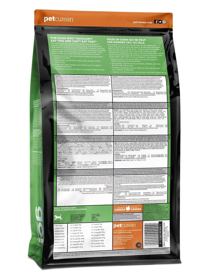 GO! SENSITIVITIES LID Chien Insecte SG 1.59kg