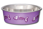 Voir l’image dans la galerie, LOVING PETS BELLA Chat Bol Lilas & Poisson XS
