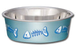Voir l’image dans la galerie, LOVING PETS BELLA Chat Bol Bleu Métallique Poisson XS
