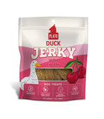 Voir l’image dans la galerie, PLATO Gâteries Chien Jerky Canard & Cerise 198g