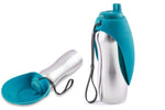 Voir l’image dans la galerie, MESSY MUTTS Abreuvoir Voyage Inox Bleu