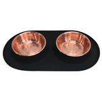 Voir l’image dans la galerie, MESSY MUTTS Bol Double Inox Base M Cuivre