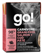 Voir l’image dans la galerie, GO! CARNIVORE Chat Tetra Pak Pâté Saumon & Morue SG 182g
