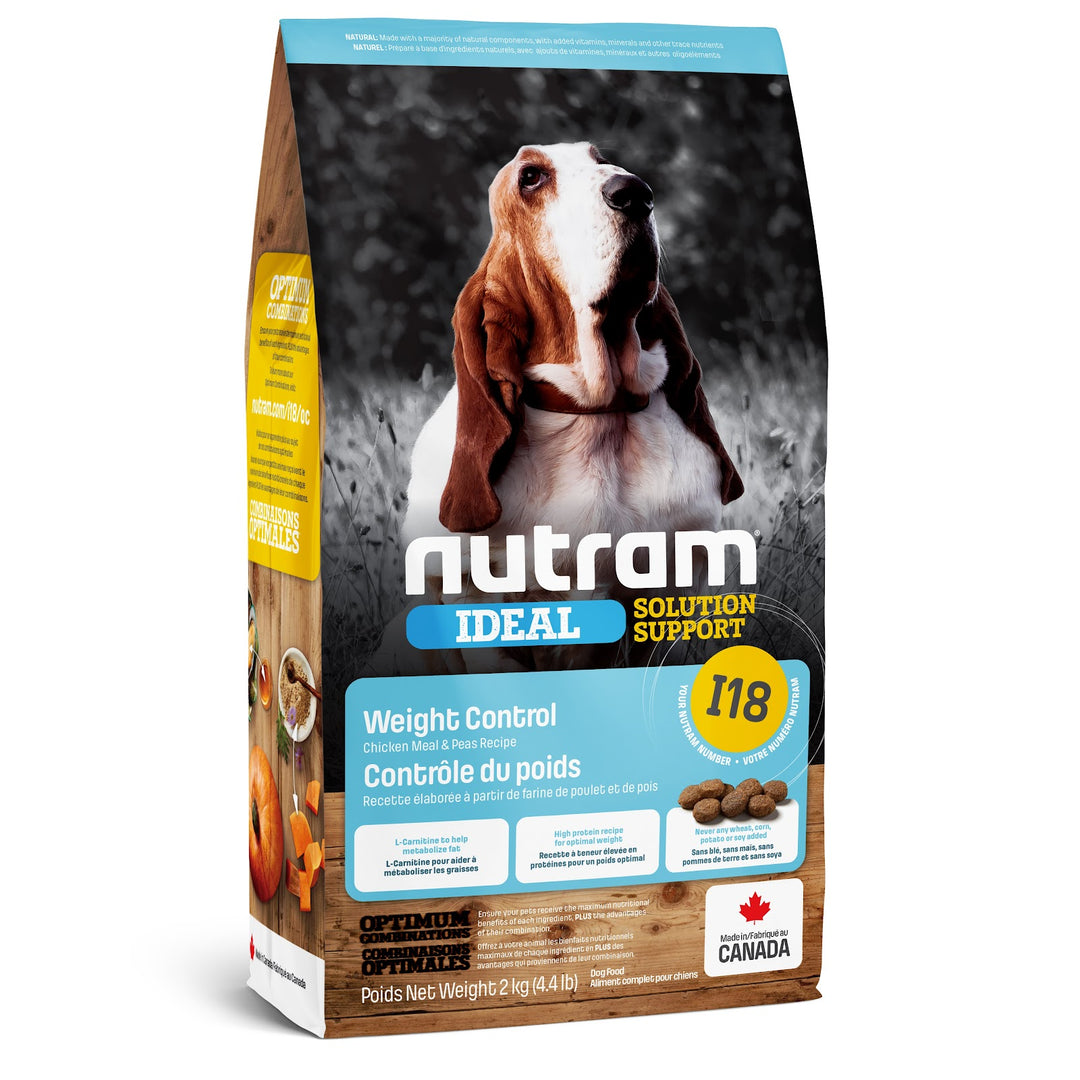 NUTRAM IDEAL (I18) Chien Contrôle du Poids SG 2kg