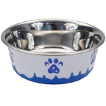 Voir l’image dans la galerie, MASLOW Bol Acier Inox 28oz Blanc & Bleu