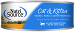 Voir l’image dans la galerie, NutriSource - Chat & Chaton Pâté de Poulet, Dinde, Agneau et Poisson - Nourriture Humide pour Chats