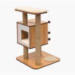 Voir l’image dans la galerie, Catit Vesper - Arbre à Chat - Meuble V-Base en Bois de Noyer (55.5 x 56 x 81.5 cm)