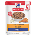 Voir l’image dans la galerie, Hill's Science Diet - Chat Sénior 7+ Poulet Tendre en Sauce - Nourriture Humide pour Chats en Sachet