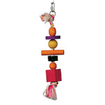 Voir l’image dans la galerie, LW Jouet Oiseaux Junglewood Corde/2 Boules/2 Blocs/1 Cylindre