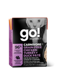 Voir l’image dans la galerie, GO! CARNIVORE Chat Tetra Pak Pâté Poulet, Dinde & Canard SG 182g