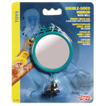 Voir l’image dans la galerie, LW Mirroir Circulaire Double Face/Clochette Petits Oiseaux