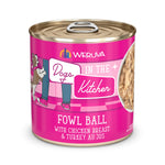 Voir l’image dans la galerie, Weruva Dogs in the Kitchen - Chien "Fowl Ball" avec Poitrine de Poulet et Dinde au Jus - Nourriture Humide Sans Grains pour Chiens