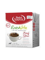 Voir l’image dans la galerie, NutriSource PureVita - Chien Ragoût de Boeuf à Ingrédients Limités - Nourriture Humide pour Chiens en Tetra Pak