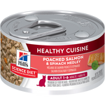 Voir l’image dans la galerie, Hill's Science Diet Cuisine Santé - Ragoût de Saumon Poché et Épinards - Nourriture Humide pour Chats Adultes 1-6 Ans