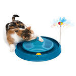 Voir l’image dans la galerie, Catit Play - Circuit 3 en 1 avec Bandes de Massage et Herbe à Chat, Bleu, 36 cm
