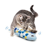 Voir l’image dans la galerie, Catit Groovy - Poisson Bleu avec Herbe à Chat - Jouet Interactif à Batterie pour Chats