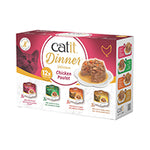Voir l’image dans la galerie, Catit Dinner - Chat Sélection de Poulet en Sauce - Multipack de 12 x 75 g - Nourriture Humide Sans Grains pour Chats