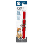 Voir l’image dans la galerie, CATIT Collier Nylon Extensible/Boucle Métal 8-13" Rouge