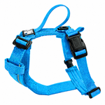 Voir l’image dans la galerie, CHIEN BLANC HORIZON Harnais Clip Cou Bleu S