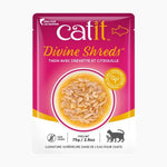 Voir l’image dans la galerie, Catit Divine Shreds - Thon avec Crevette et Citrouille en Bouillon - Nourriture Humide Sans Grains pour Chats en Sachet