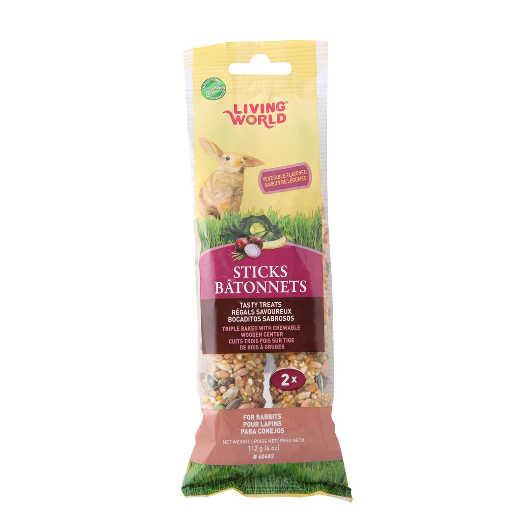 LW Gâteries Bâtonnets Lapins Légumes 112g x2
