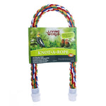 Voir l’image dans la galerie, Living World - Perchoir Knot-A-Rope en Coton Multicolore - Perchoir pour Oiseaux