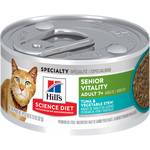 Voir l’image dans la galerie, Hill's Science Diet Healthy Cuisine - Chat Senior 7+ Vitalité Ragoût de Thon et Légumes - Nourriture Humide pour Chats