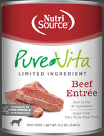Voir l’image dans la galerie, NutriSource PureVita - Pâté de Boeuf - Nourriture Humide Sans Grains à Ingrédients Limités pour Chiens en Tetra Pak